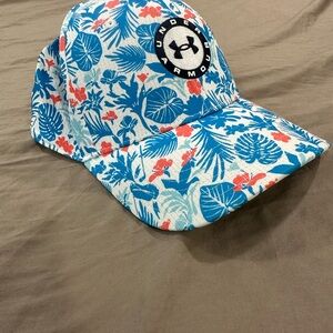 Under Armour Blue and Red Floral Hat